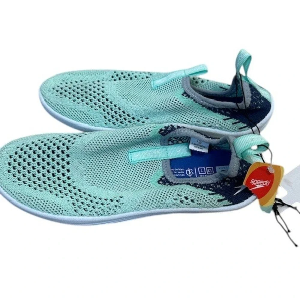 Unisex Kids Speedo Surfwalker Water Shoes Jr‎ Aqua Knit Ventilation Sz Sm 13-1